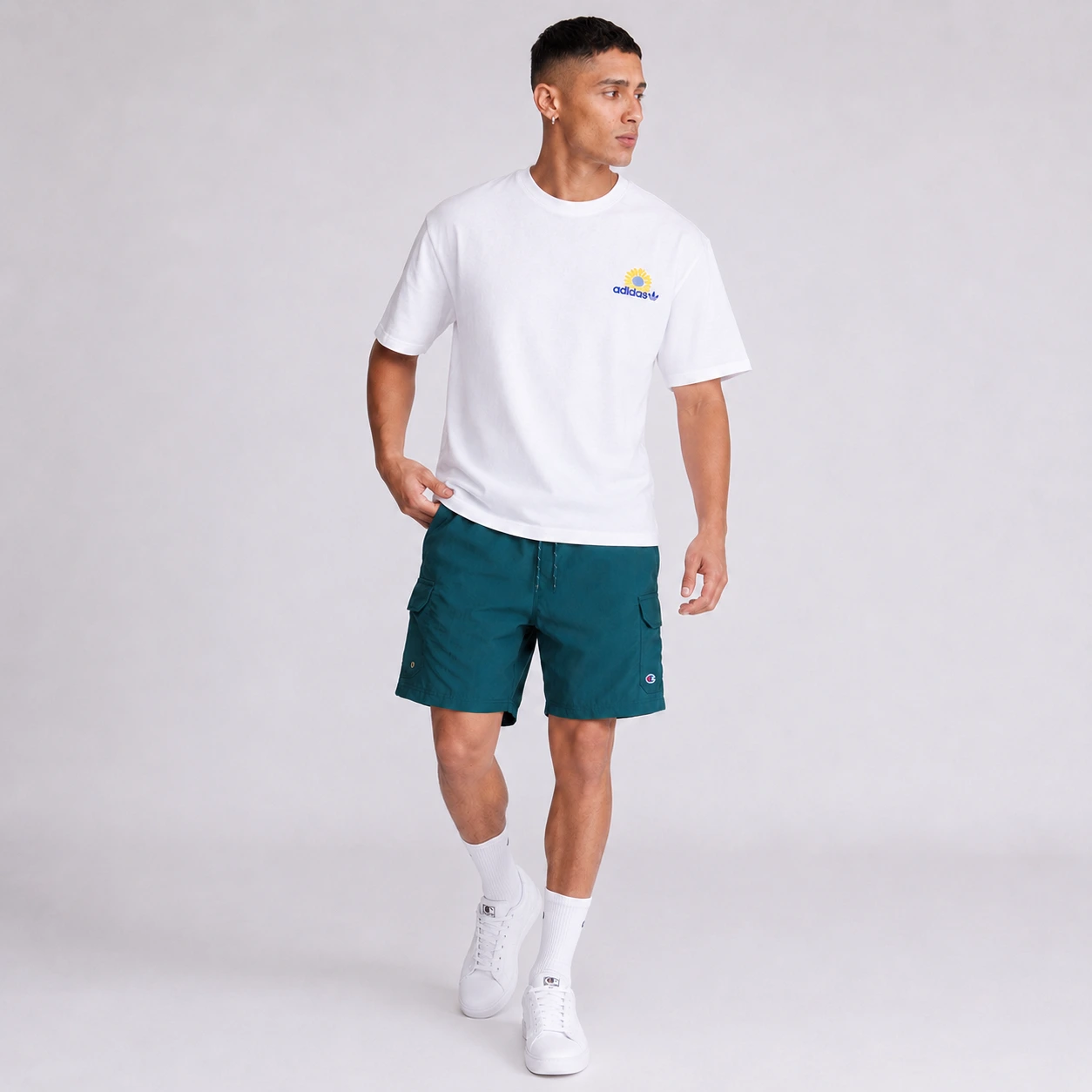 ADIDAS TEE AMSTERDAM UNISEX - Print T-shirt - white - Image 3