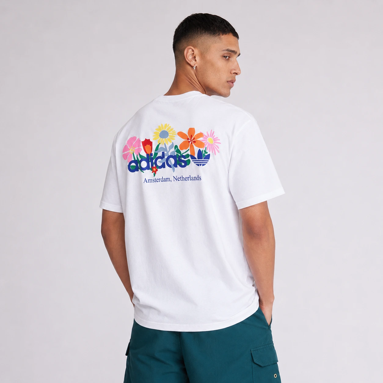 ADIDAS TEE AMSTERDAM UNISEX - Print T-shirt - white - Image 4