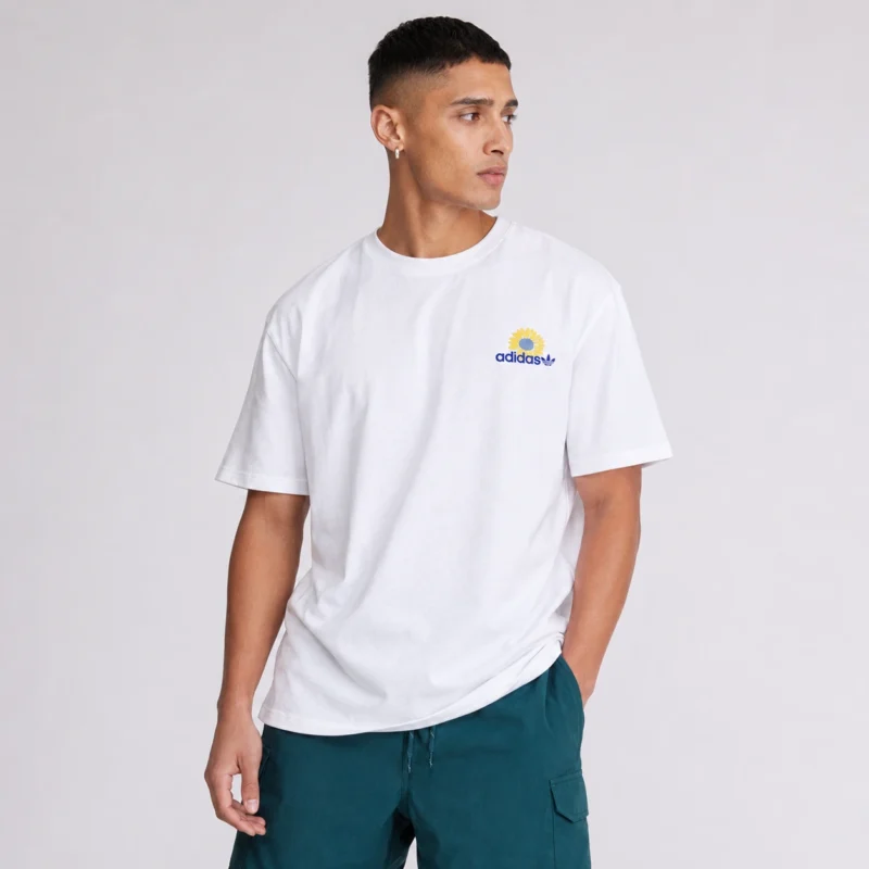 ADIDAS TEE AMSTERDAM UNISEX - Print T-shirt - white